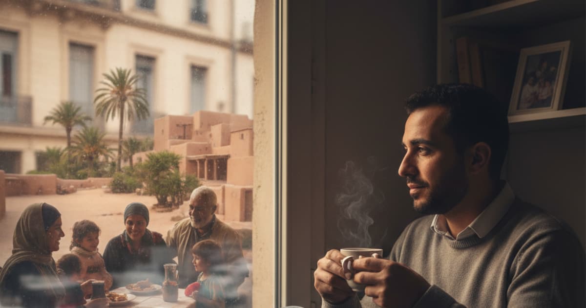 مغترب جزائري يفكر في أهله ووطنه